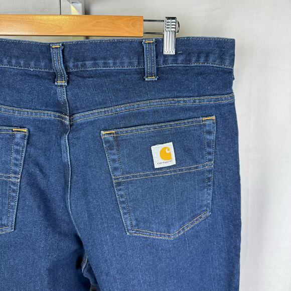 Carhartt Modern Fit Stretch Denim Jeans Blue Men's Size 38/32 - Picture 4 of 8